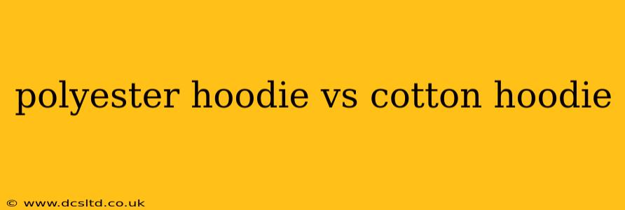 polyester hoodie vs cotton hoodie