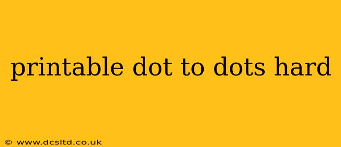 printable dot to dots hard