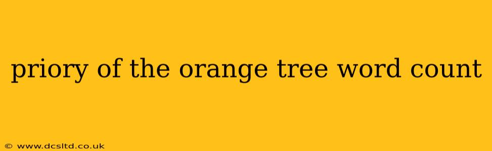priory of the orange tree word count