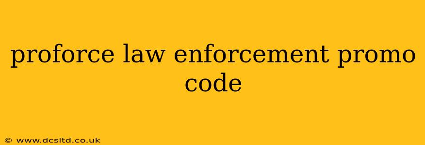 proforce law enforcement promo code