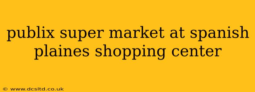 publix super market at spanish plaines shopping center