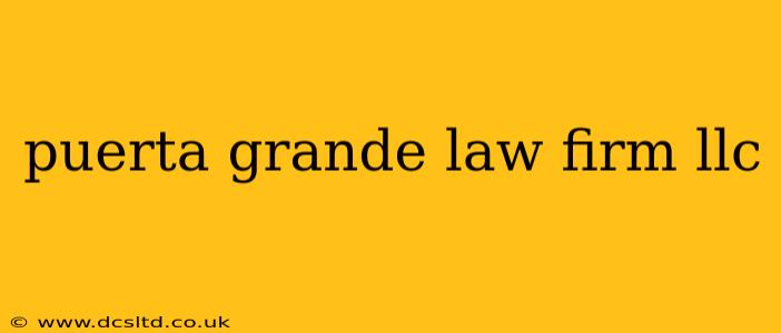puerta grande law firm llc