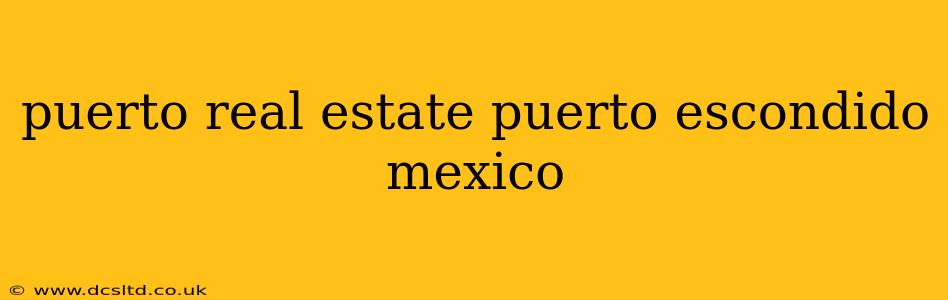 puerto real estate puerto escondido mexico
