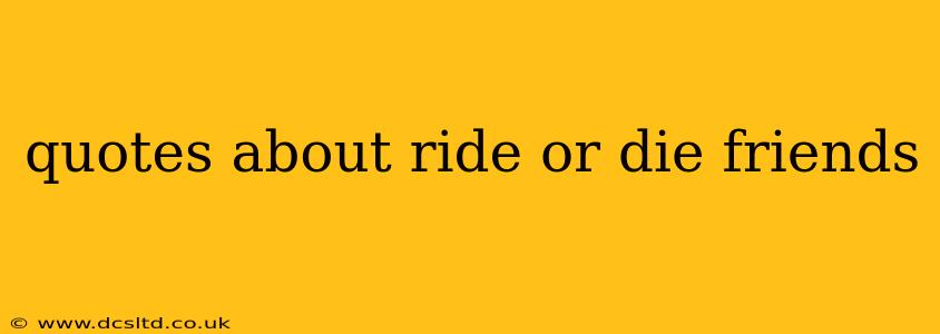 quotes about ride or die friends