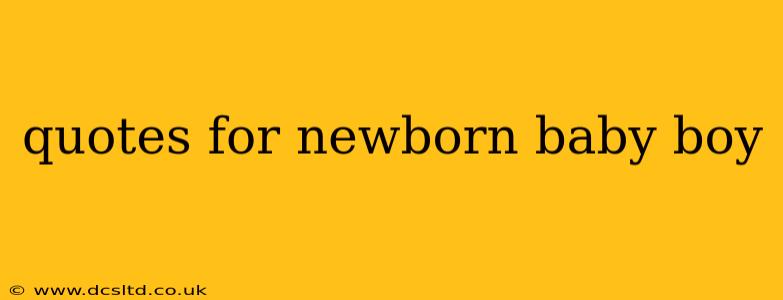 quotes for newborn baby boy
