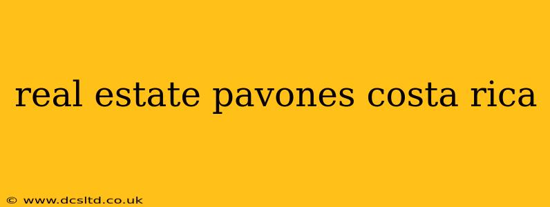 real estate pavones costa rica