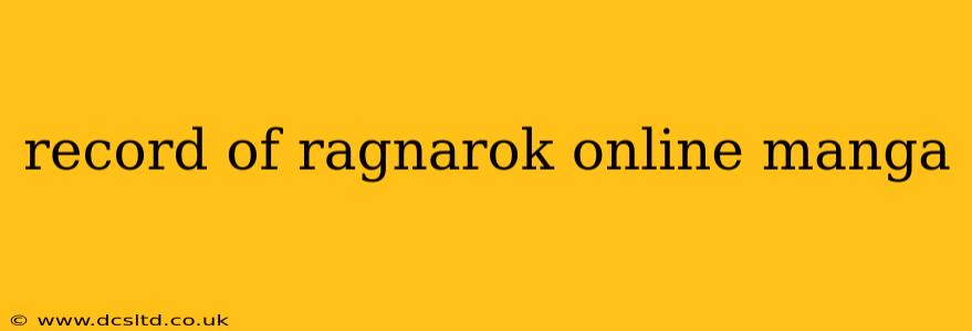record of ragnarok online manga