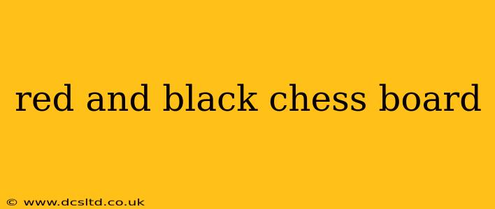 red and black chess board