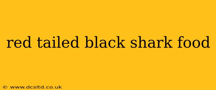 red tailed black shark food