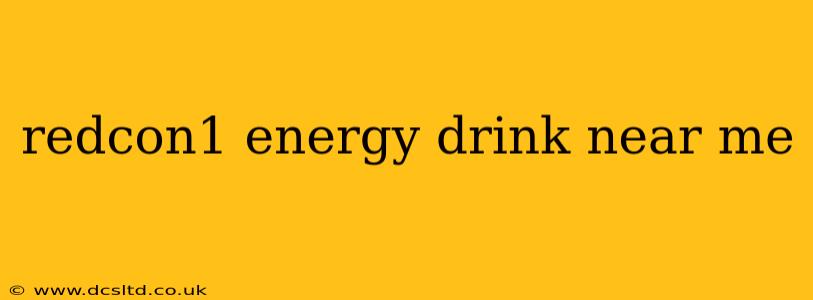 redcon1 energy drink near me