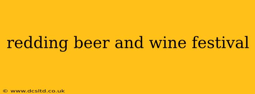 redding beer and wine festival