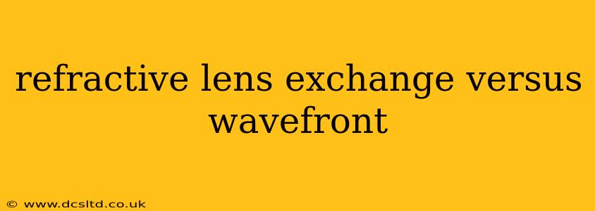 refractive lens exchange versus wavefront