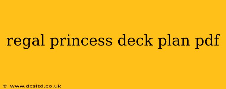 regal princess deck plan pdf