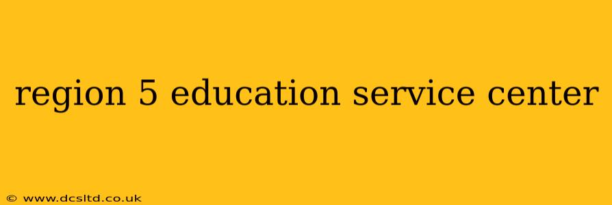 region 5 education service center