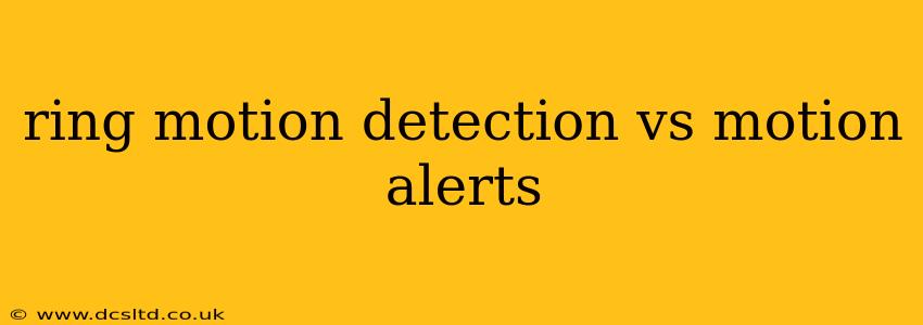 ring motion detection vs motion alerts