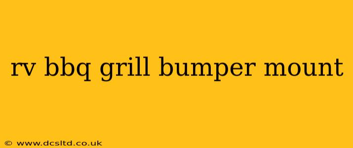 rv bbq grill bumper mount