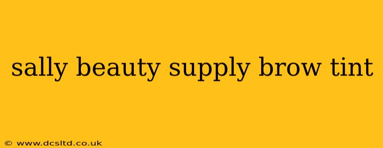 sally beauty supply brow tint
