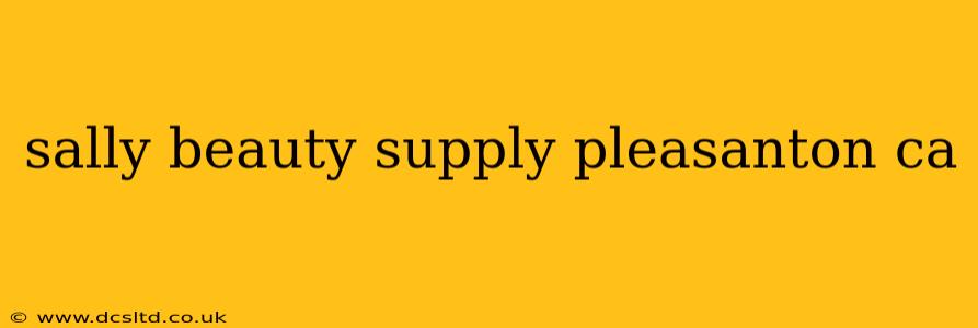 sally beauty supply pleasanton ca