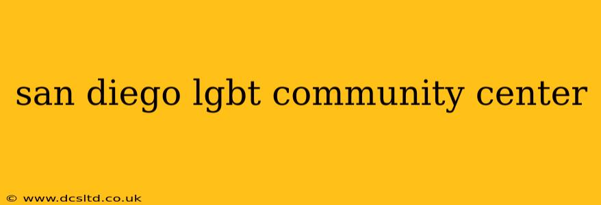 san diego lgbt community center