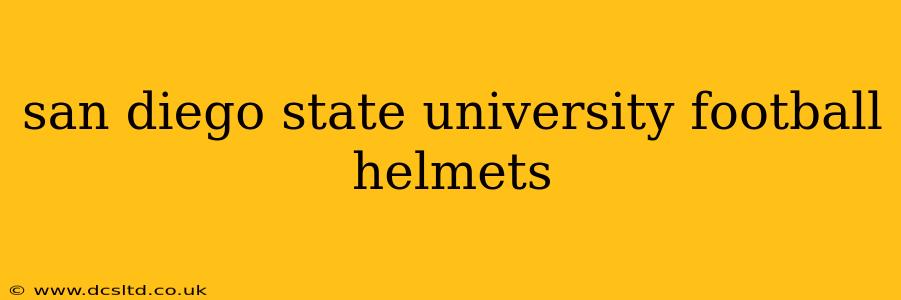 san diego state university football helmets