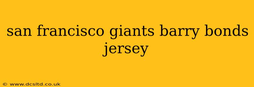 san francisco giants barry bonds jersey