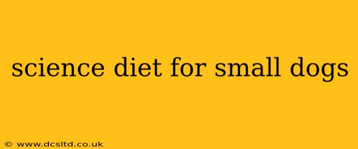 science diet for small dogs
