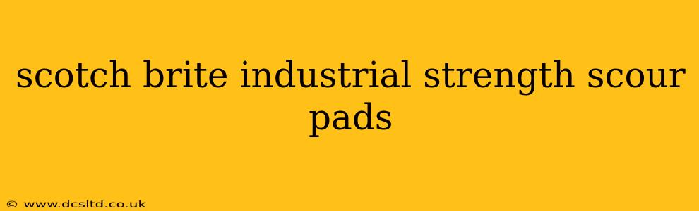 scotch brite industrial strength scour pads