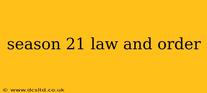 season 21 law and order