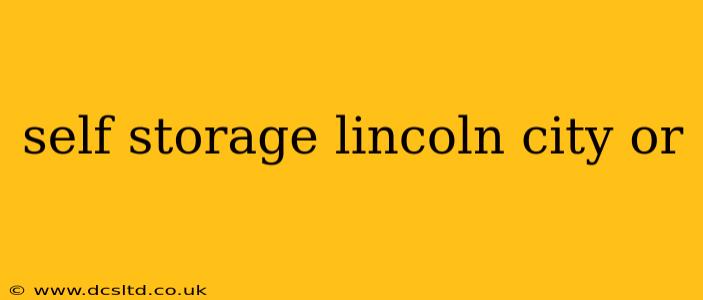 self storage lincoln city or