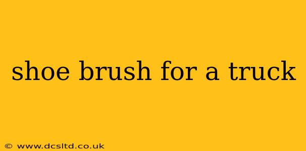 shoe brush for a truck