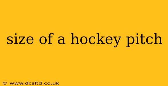 size of a hockey pitch
