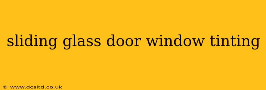 sliding glass door window tinting