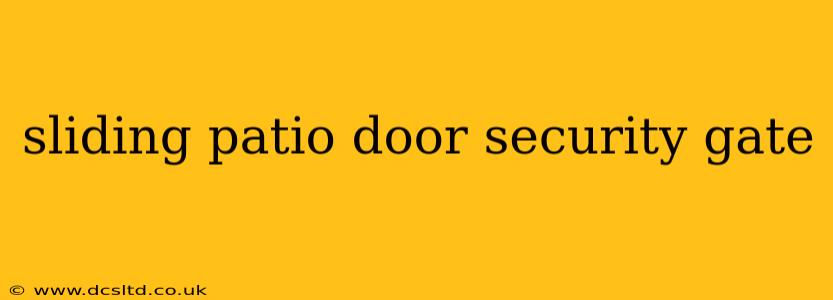 sliding patio door security gate