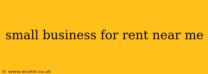 small business for rent near me
