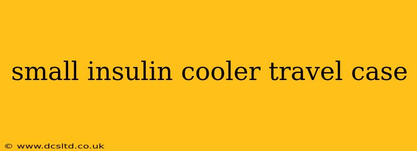 small insulin cooler travel case