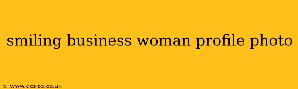 smiling business woman profile photo