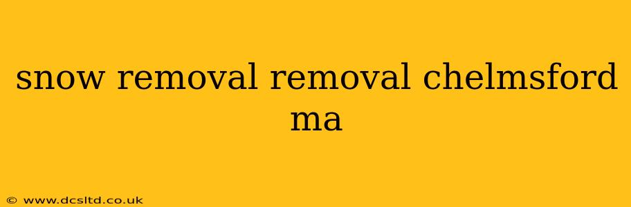 snow removal removal chelmsford ma