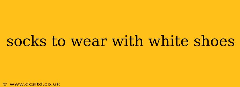 socks to wear with white shoes