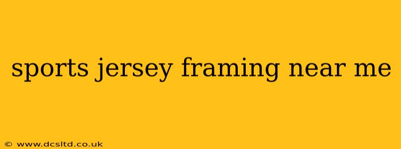 sports jersey framing near me