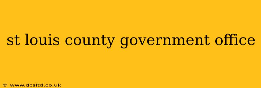 st louis county government office