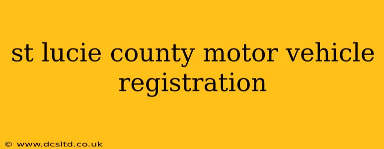 st lucie county motor vehicle registration