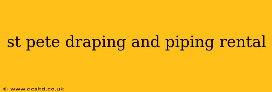 st pete draping and piping rental