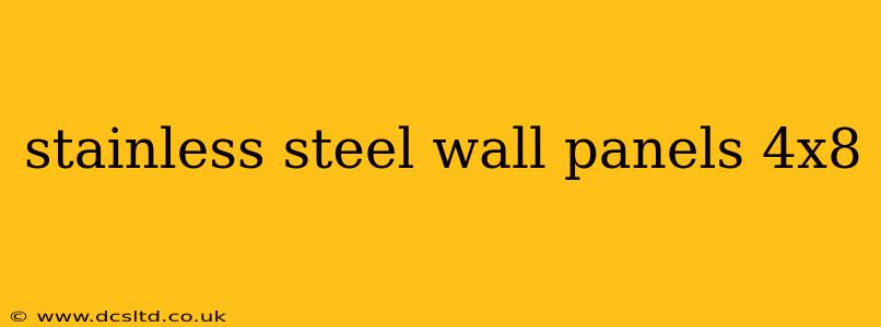 stainless steel wall panels 4x8