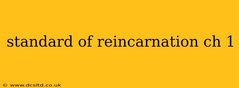 standard of reincarnation ch 1