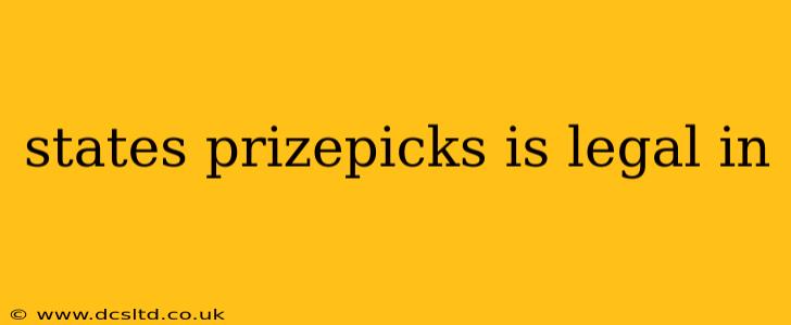 states prizepicks is legal in