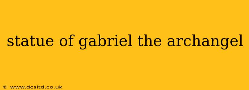 statue of gabriel the archangel