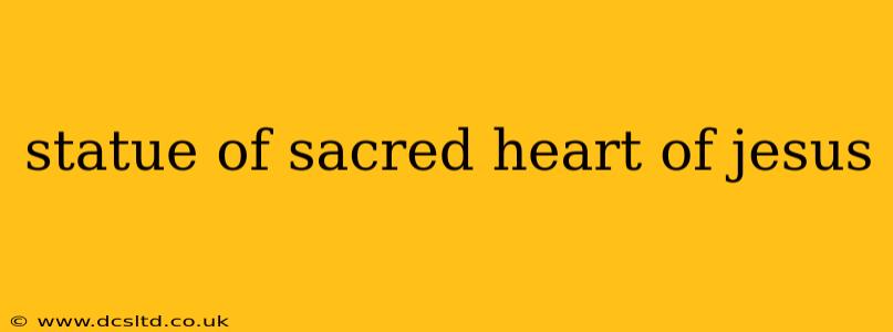 statue of sacred heart of jesus