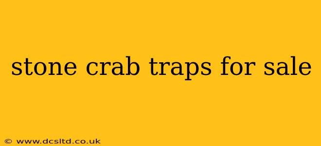 stone crab traps for sale