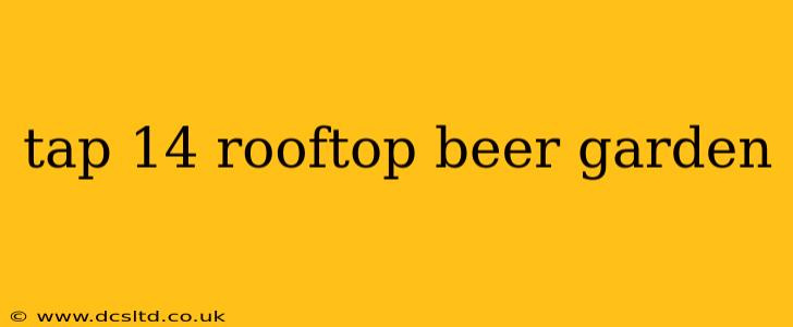 tap 14 rooftop beer garden