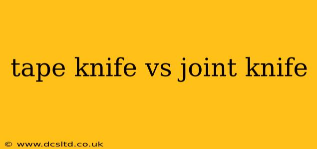 tape knife vs joint knife